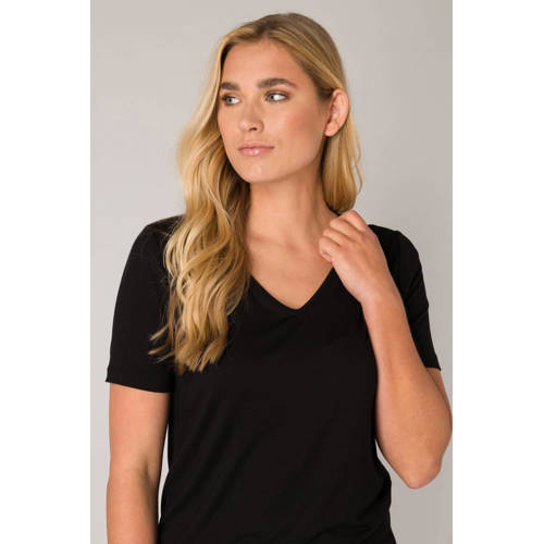 Base Level basic T-shirt Yanic zwart afbeelding