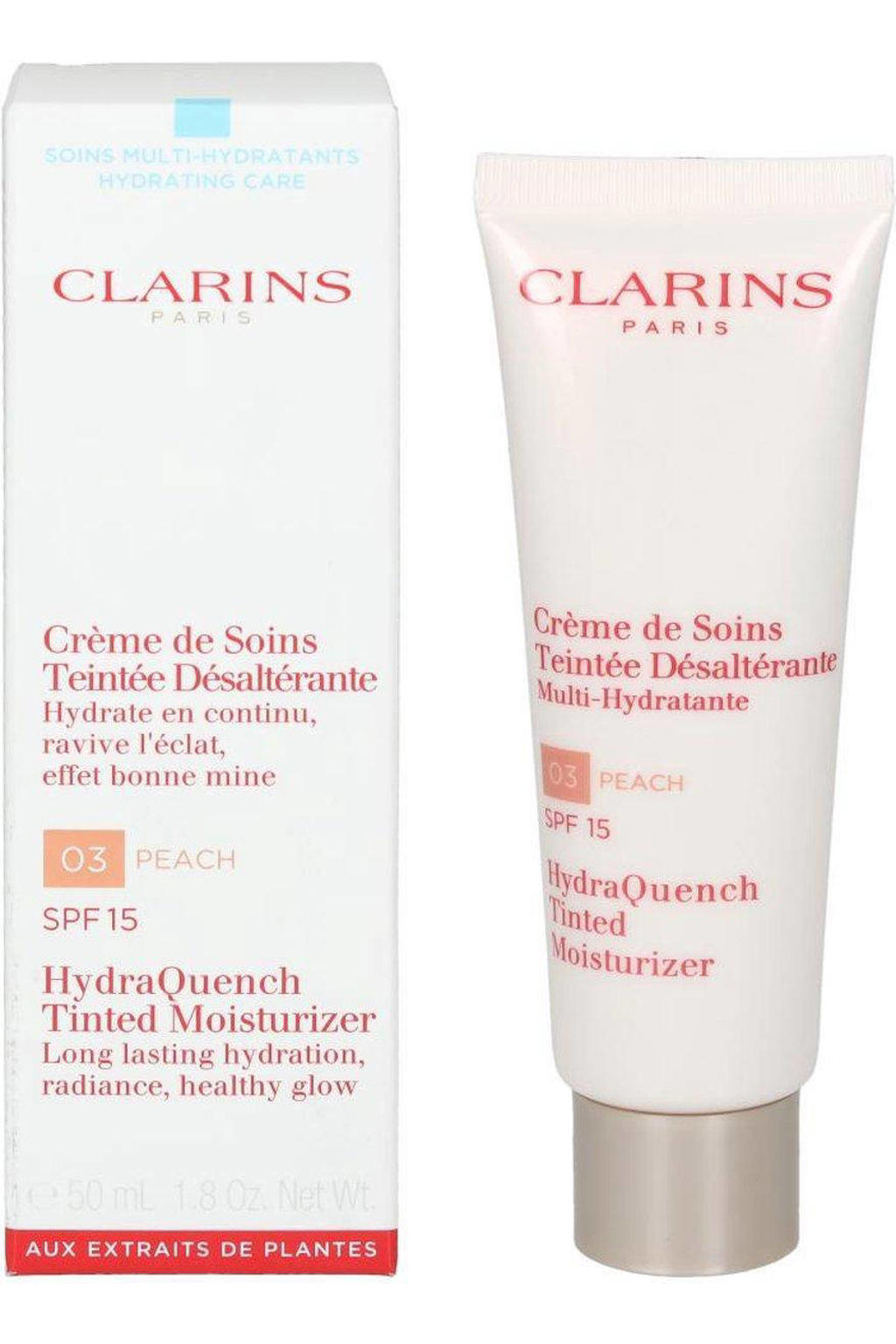 Clarins Hydraquench Tinted Moisturizer SPF 15 03 Peach wehkamp