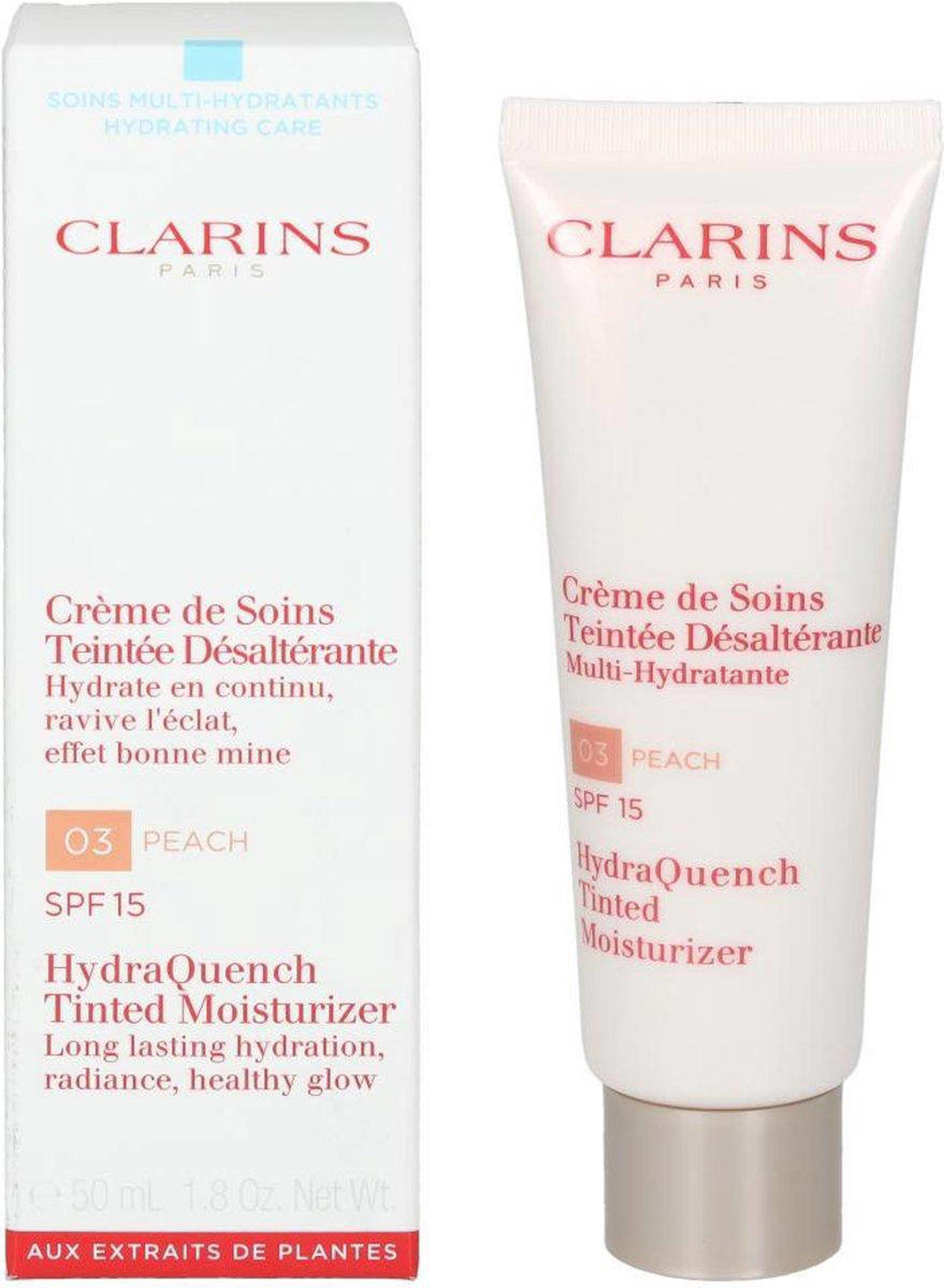Clarins Hydraquench Tinted Moisturizer SPF 15 03 Peach wehkamp