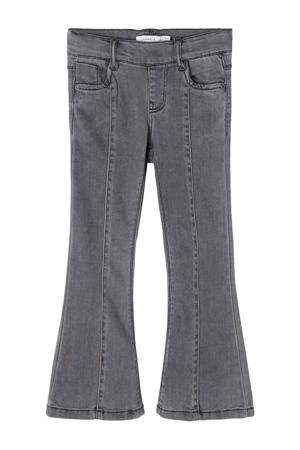 flared jeans NMFPOLLY dark grey denim