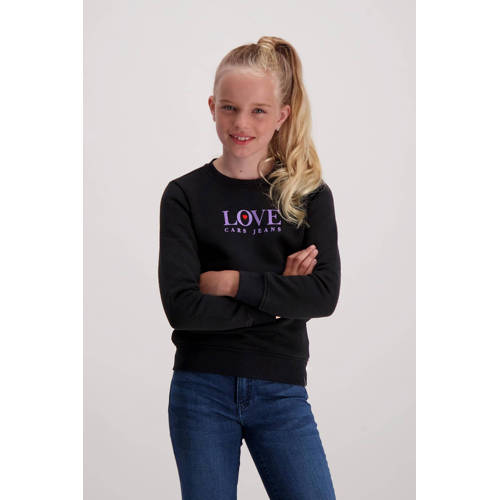 Cars sweater SALLY met printopdruk zwart afbeelding