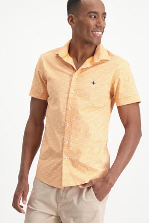 slim fit overhemd met all over print orangehusky