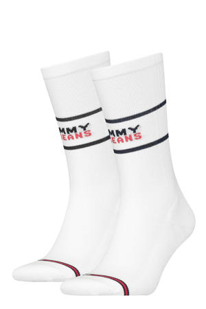 sokken met logo - set van 2 wit