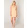 Base Level onderjurk met verstelbare bandjes en splitten Yanir beige