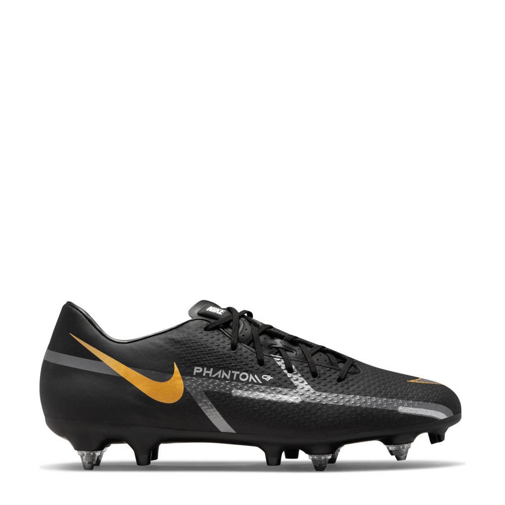 Duur Nautisch Afleiden Nike Phantom GT2 Academy FG Pro Anti-Clog voetbalschoenen zwart/grijs/goud  | wehkamp