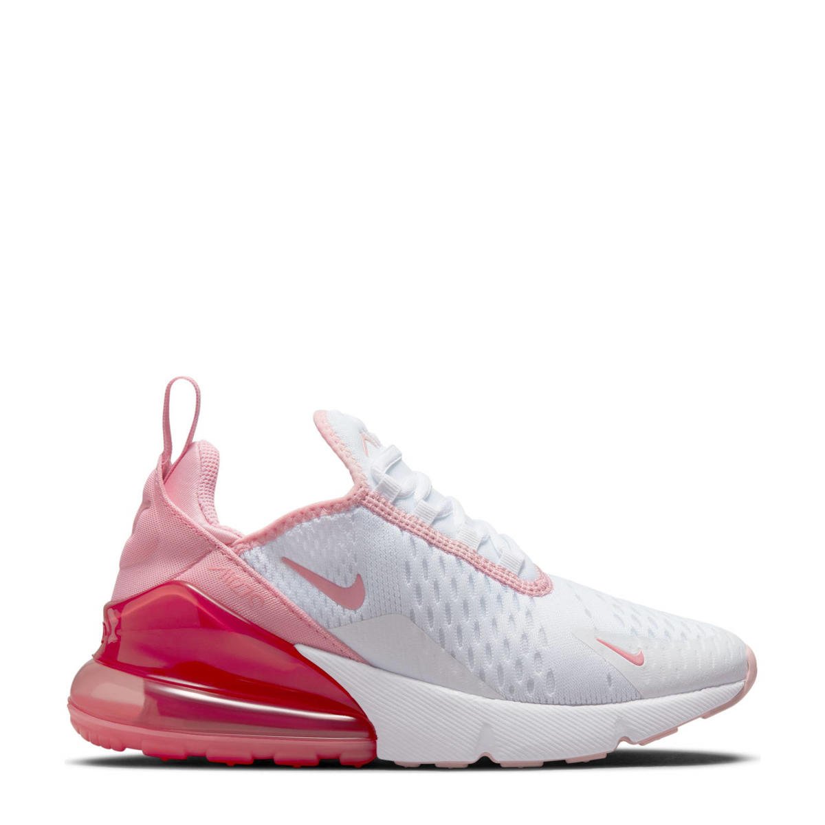 Lotsbestemming shuttle Onzin Nike Air Max 270 sneakers wit/roze | wehkamp