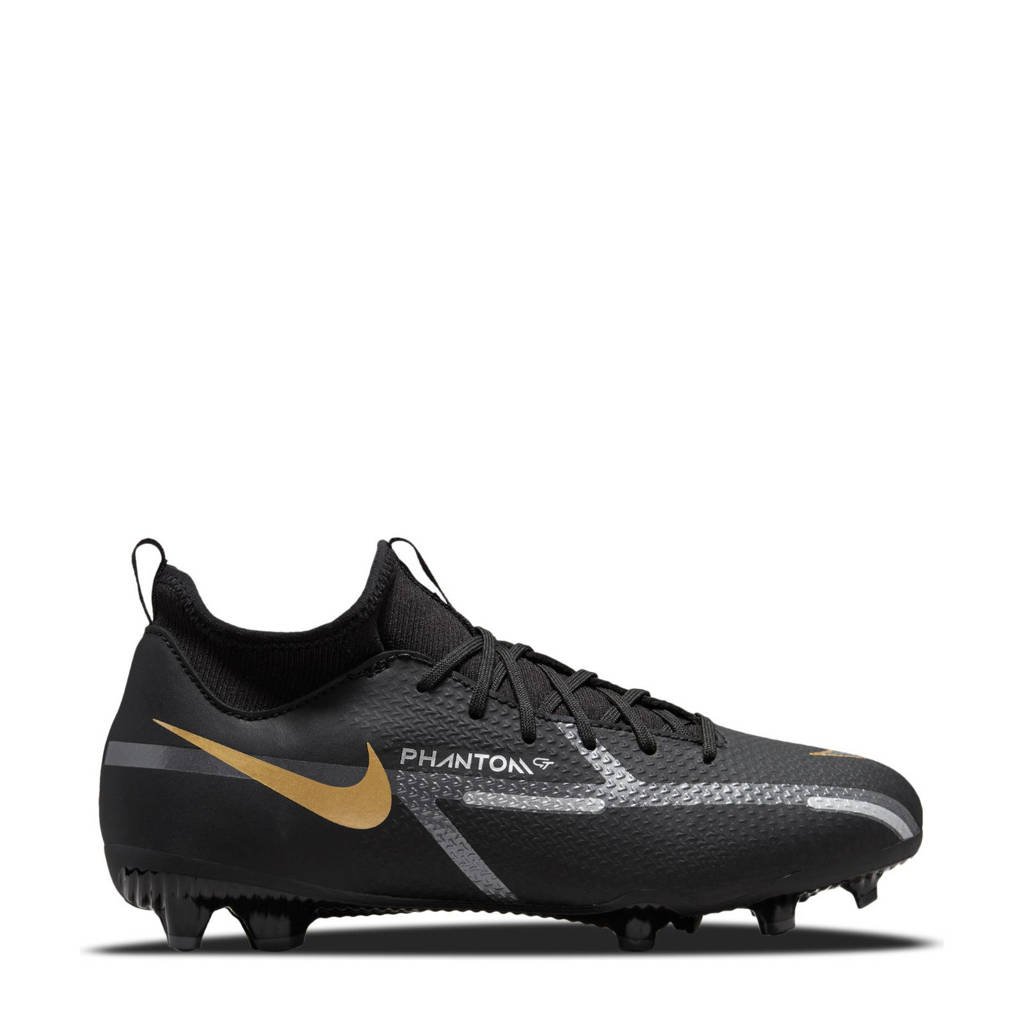 Nike Phantom GT2 Academy FG/MG voetbalschoenen zwart/antraciet/goud