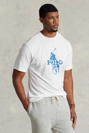 +size T-shirt met logo white