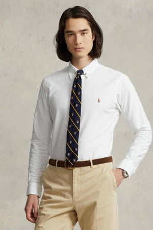 custom fit overhemd white oxford