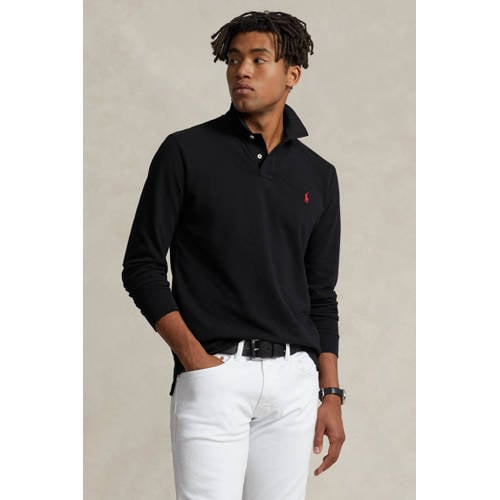 POLO Ralph Lauren custom slim fit polo black afbeelding