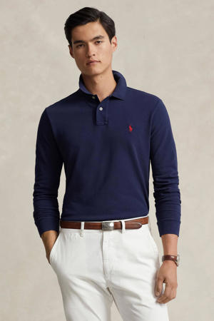 custom slim fit polo newport navy
