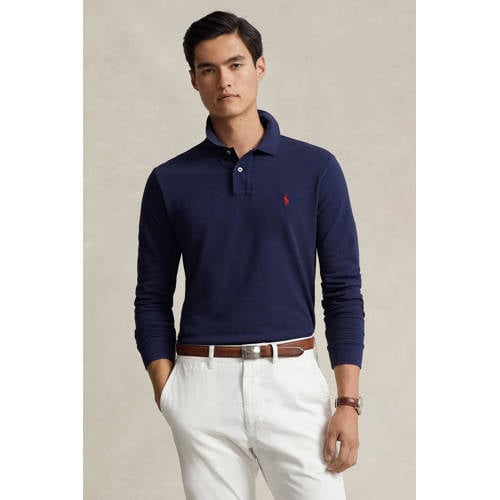 POLO Ralph Lauren custom slim fit polo newport navy afbeelding