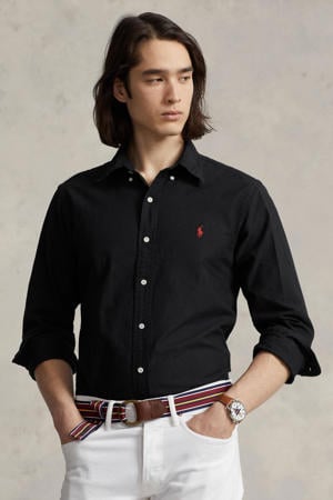 custom fit overhemd black