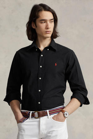 custom fit overhemd black