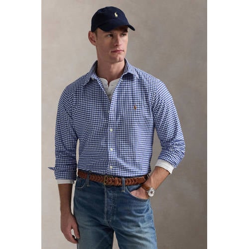 POLO Ralph Lauren custom fit overhemd met ruiten blue/white afbeelding