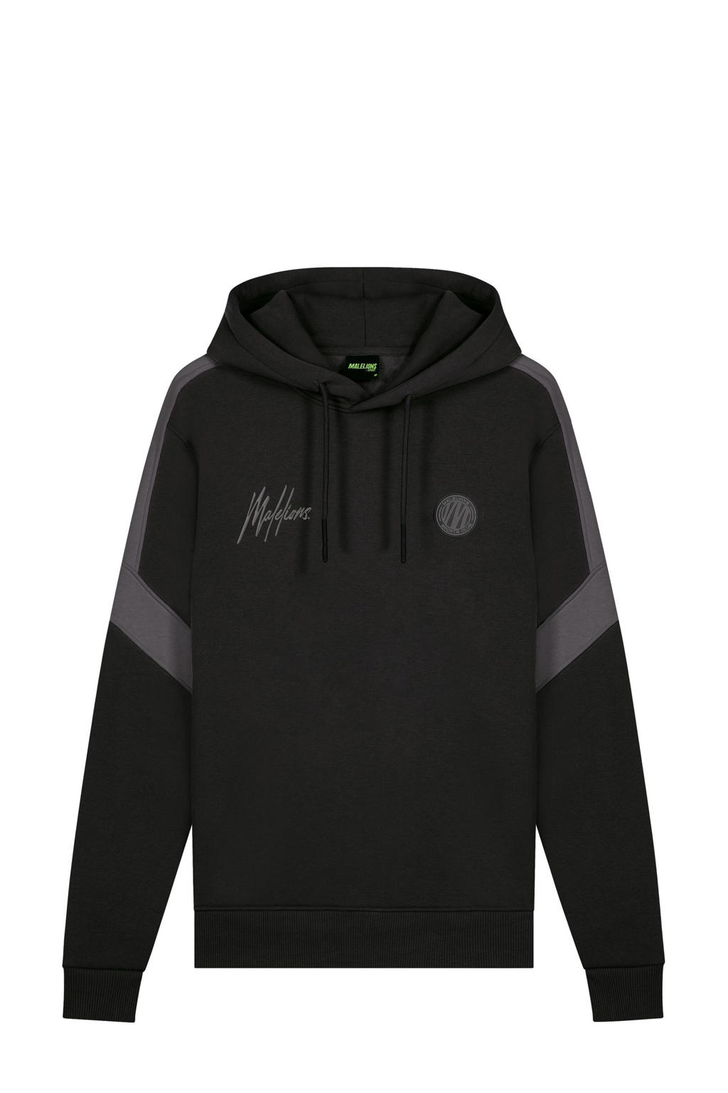 Malelions hoodie zwart/grijs