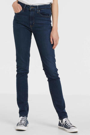 721 high waist skinny jeans dark indigo worn in