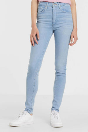 Mile High high waist super skinny jeans light indigo worn in
