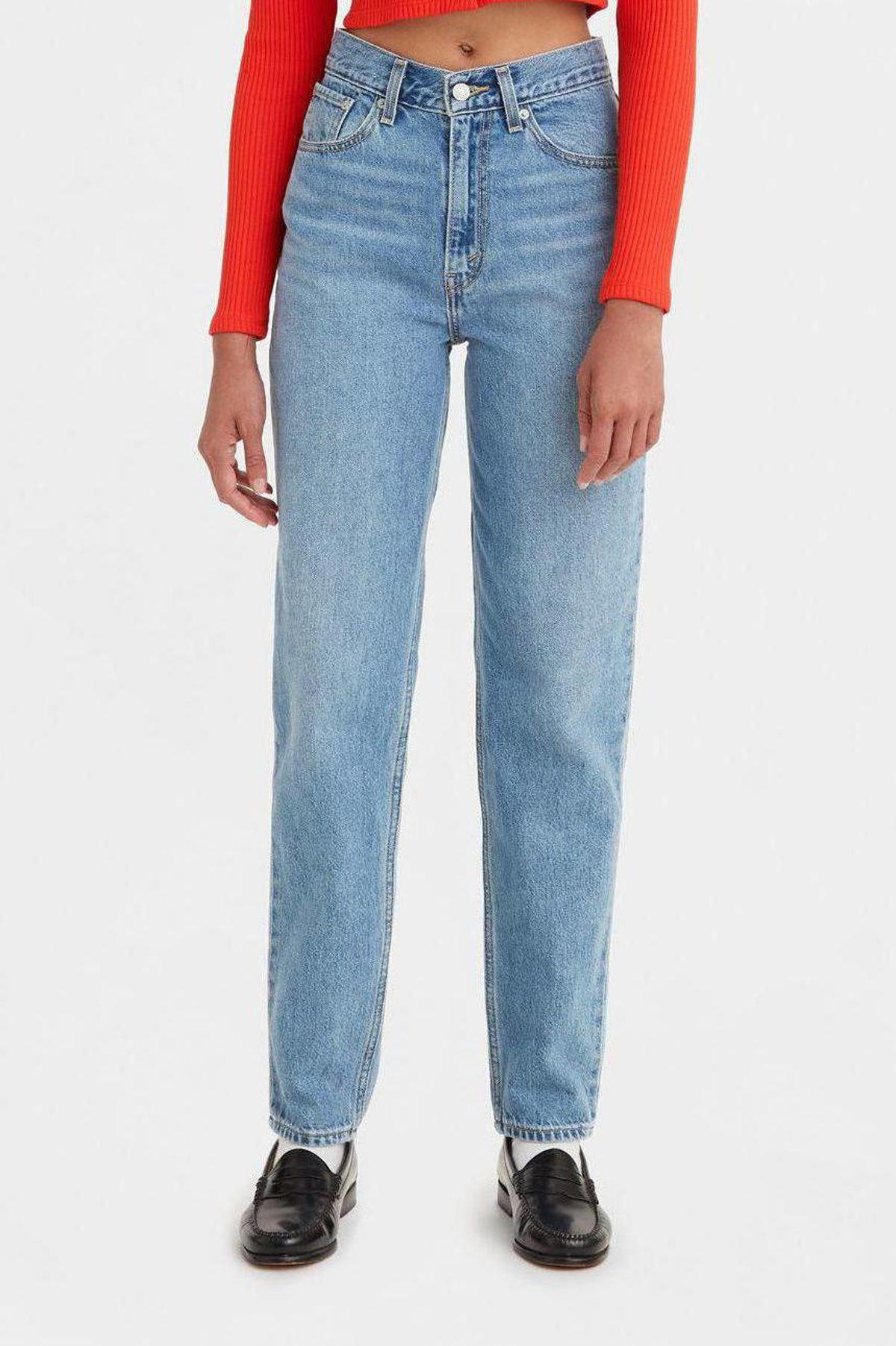 Levi's 80's waist mom jeans medium indigo worn in | wehkamp