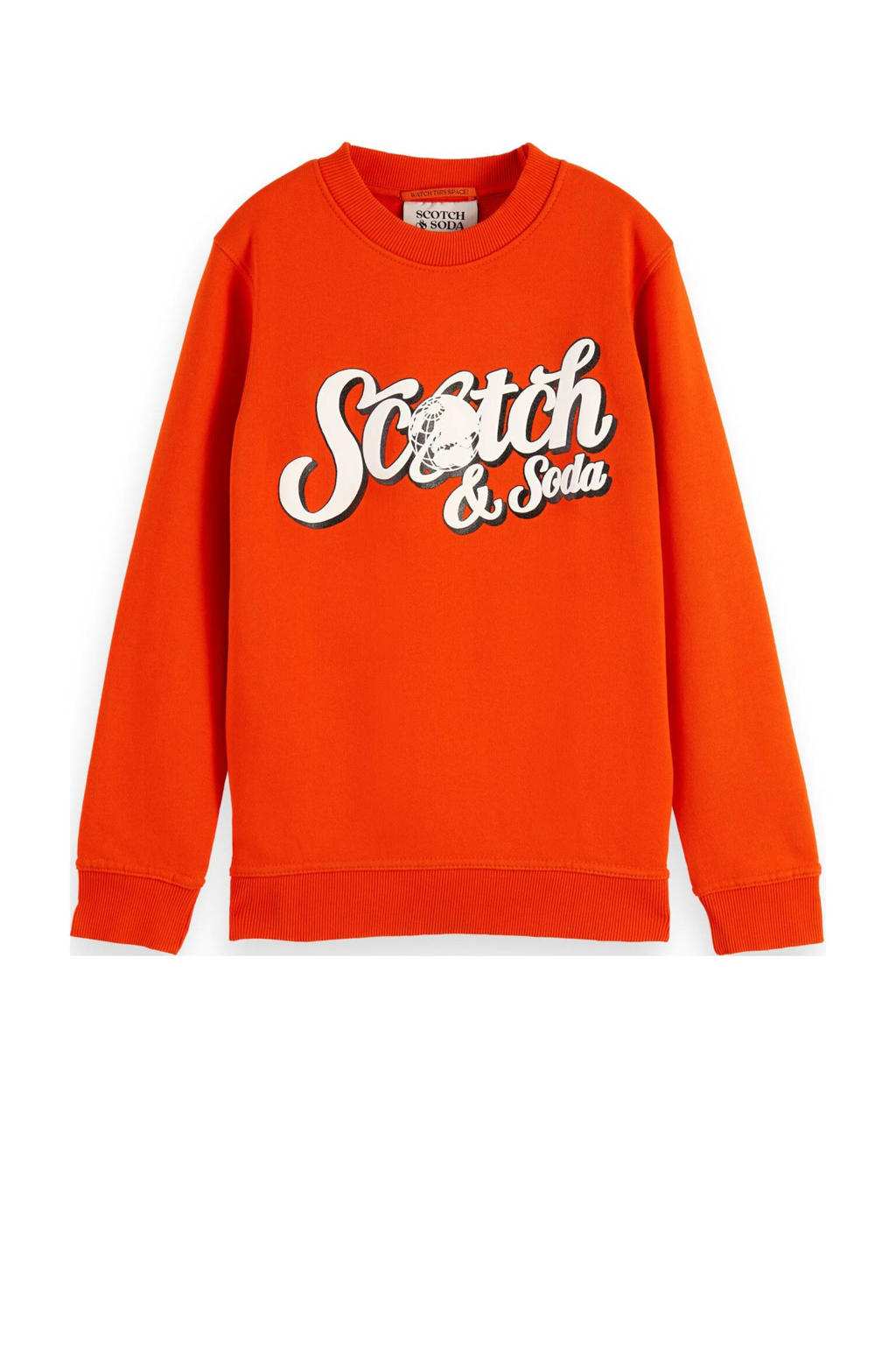 Scotch & Soda sweater met logo rood