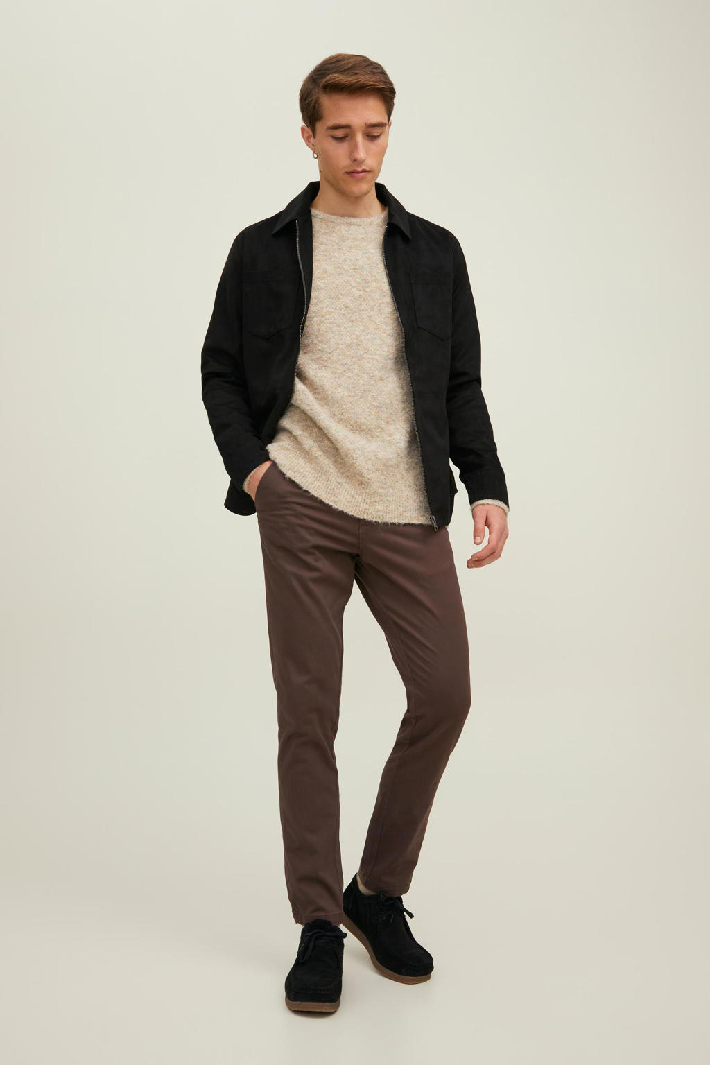 JACK & JONES Heren Jjimarco Jjbowie Sa Black Noos broek, zwart, 38W / 34L JACK & JONES Heren Jjimarco Jjbowie Sa Black Noos broek, zwart, 38W / 34L