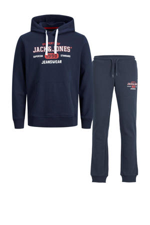 Jack&Jones hoodie + joggingbroek JJESTAMP navy blazer