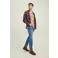 JACK & JONES JEANS INTELLIGENCE tapered fit jeans JJIMIKE blue denim