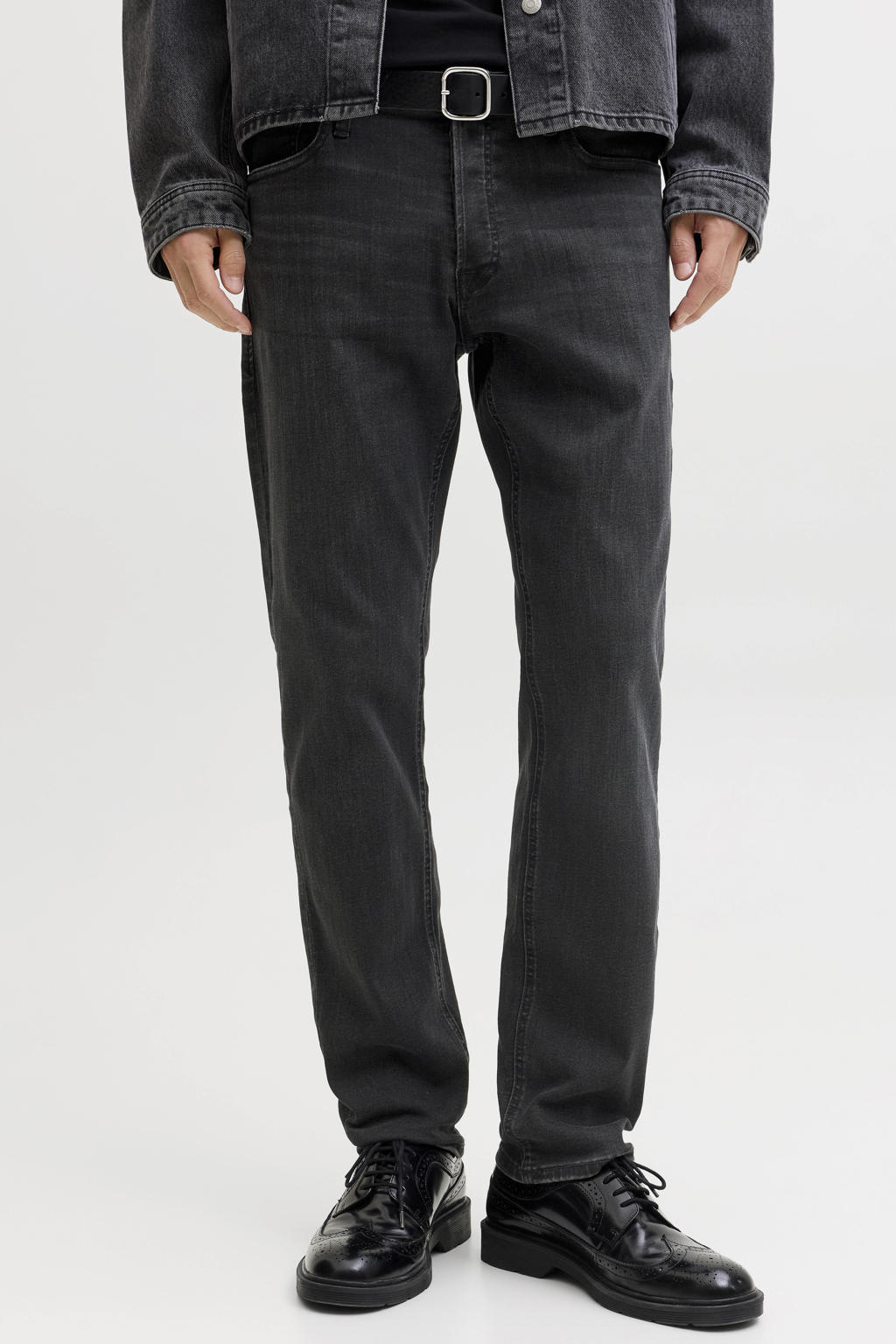 JACK & JONES JEANS INTELLIGENCE tapered fit jeans JJIMIKE JJORIGINAL am 809 black denim