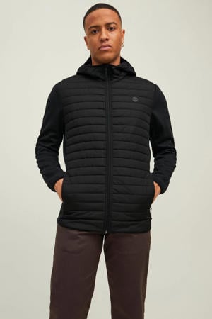 gewatteerde jas JJEMULTI black