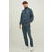 JACK & JONES PANTS STUDIO gemêleerde slim fit joggingbroek JJIWILL JJAIR orion blue melange