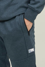 thumbnail: JACK & JONES PANTS STUDIO gemêleerde slim fit joggingbroek JJIWILL JJAIR orion blue melange