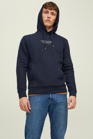 hoodie JPRBLUARCHIE met logo navy blazer