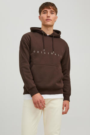 hoodie met logo seal brown
