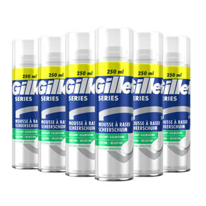 Wehkamp Gillette Series verzachtende scheerschuim met Aloë Vera - 6 x 250 ml voordeelverpakking aanbieding