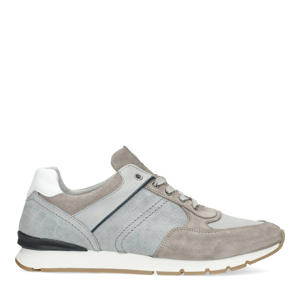   nubuck sneakers grijs/beige