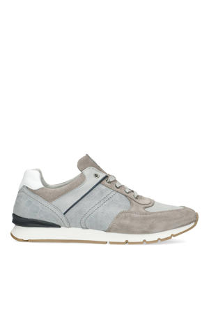   nubuck sneakers grijs/beige