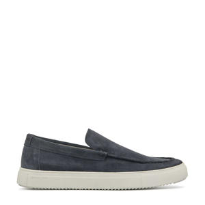 XG98  suède loafers donkerblauw