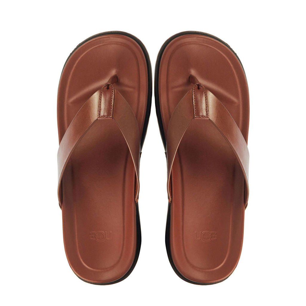 TORY BURCH Zwarte Leren Flip Flops voor Dames Zwart Dames TORY BURCH Zwarte Leren Flip Flops voor Dames Zwart Dames
