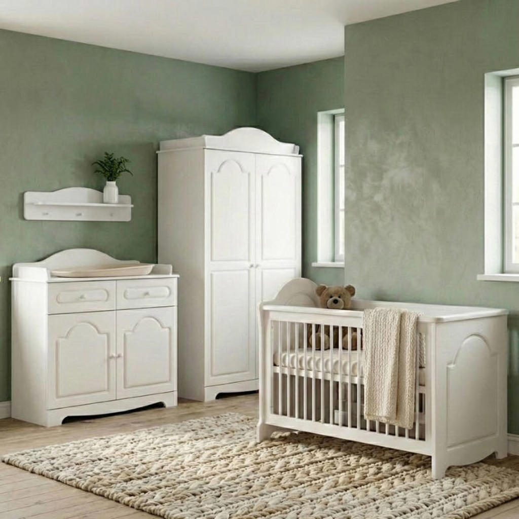 Cabino Babykamer Ohio 3 Delig Wit
