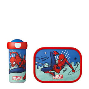 campus lunchset Spiderman (lunchbox + draaibeker)