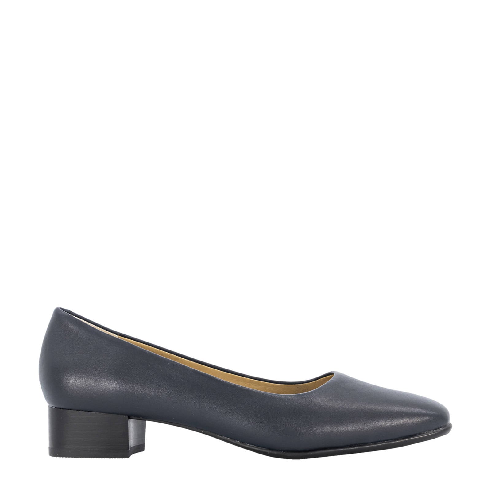 Medicus leren pumps donkerblauw | wehkamp