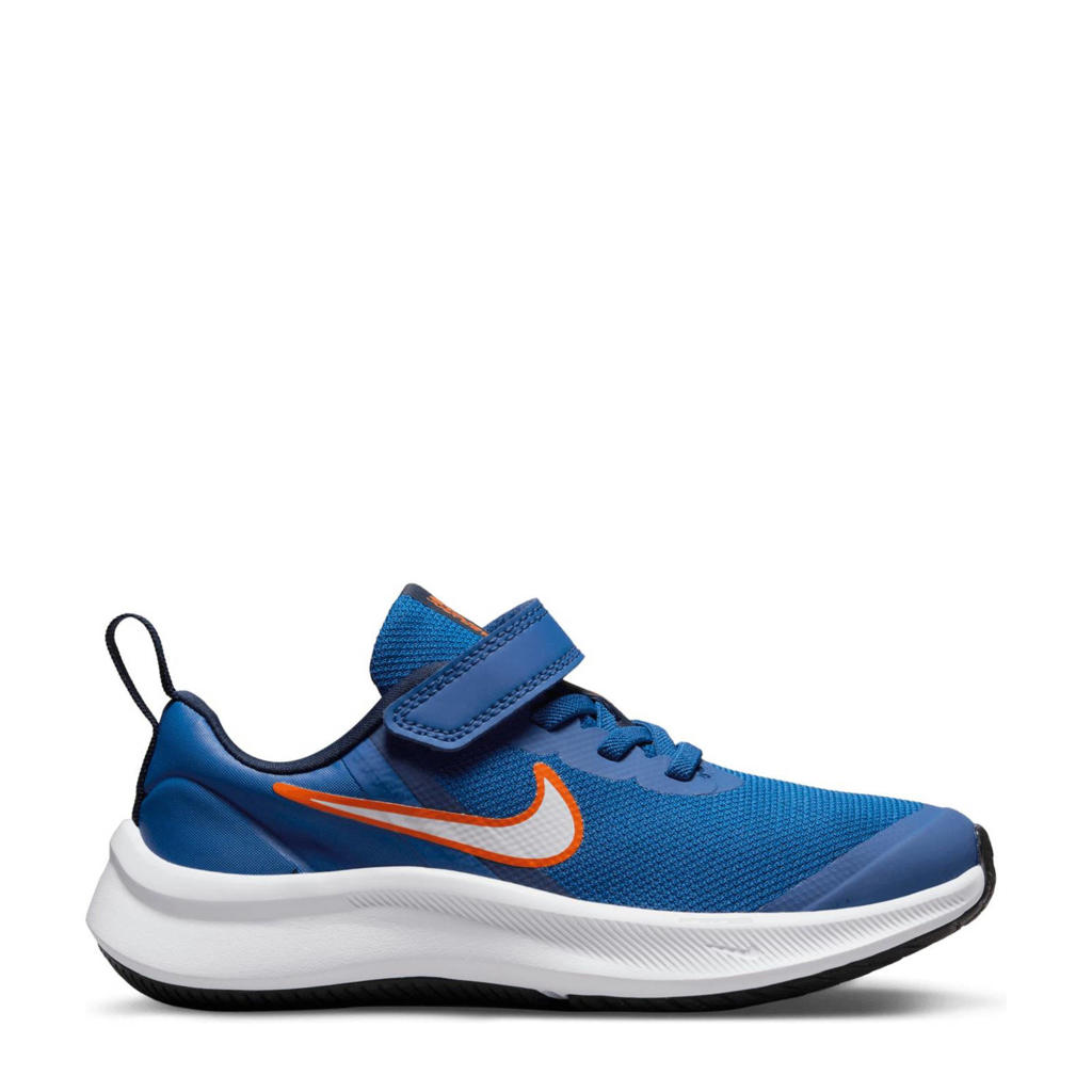 Nike Star Runner 3 sneakers kobaltblauw/wit/oranje