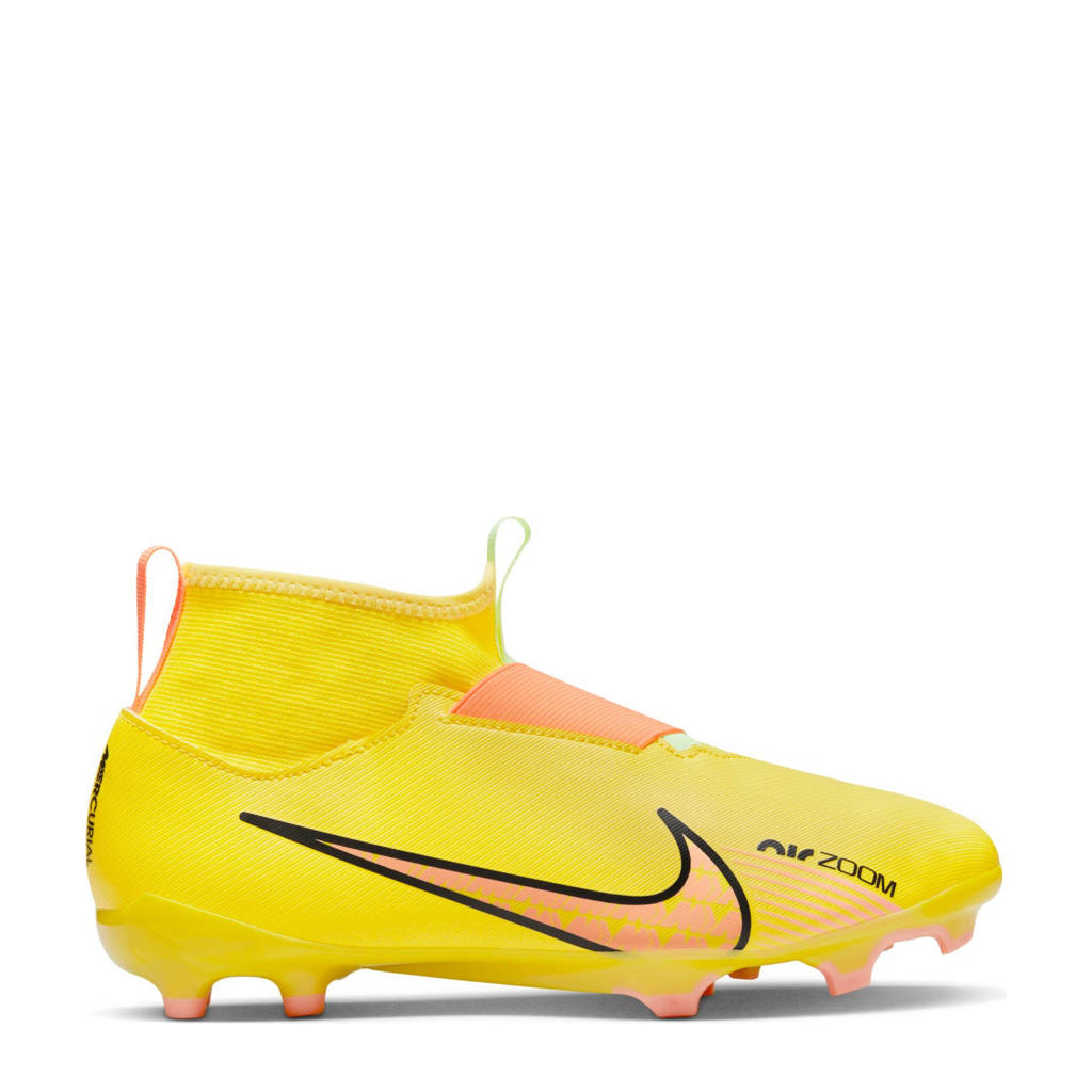 Nike Zoom Mercurial Superfly 9 Academy FG?MG Jr. voetbalschoenen geel/oranje/zwart