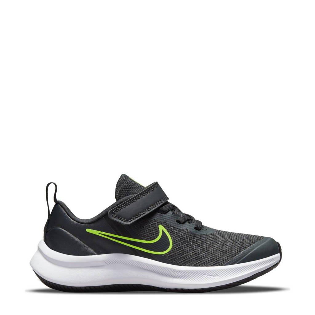 Nike Star Runner 3 sneakers zwart/wit/limegroen