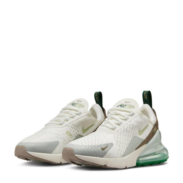 Nike Air Max 270 sneakers wit/lichtbruin/groen | wehkamp