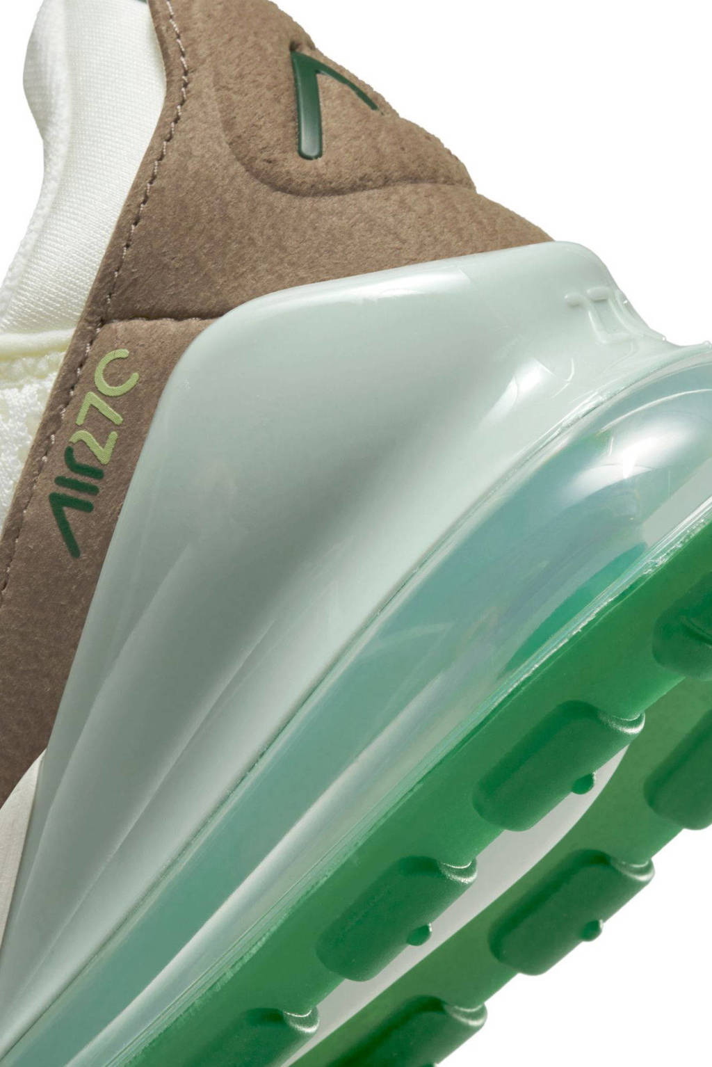 Stevig stewardess Openlijk Nike Air Max 270 Essential sneakers wit/lichtbruin/groen | wehkamp