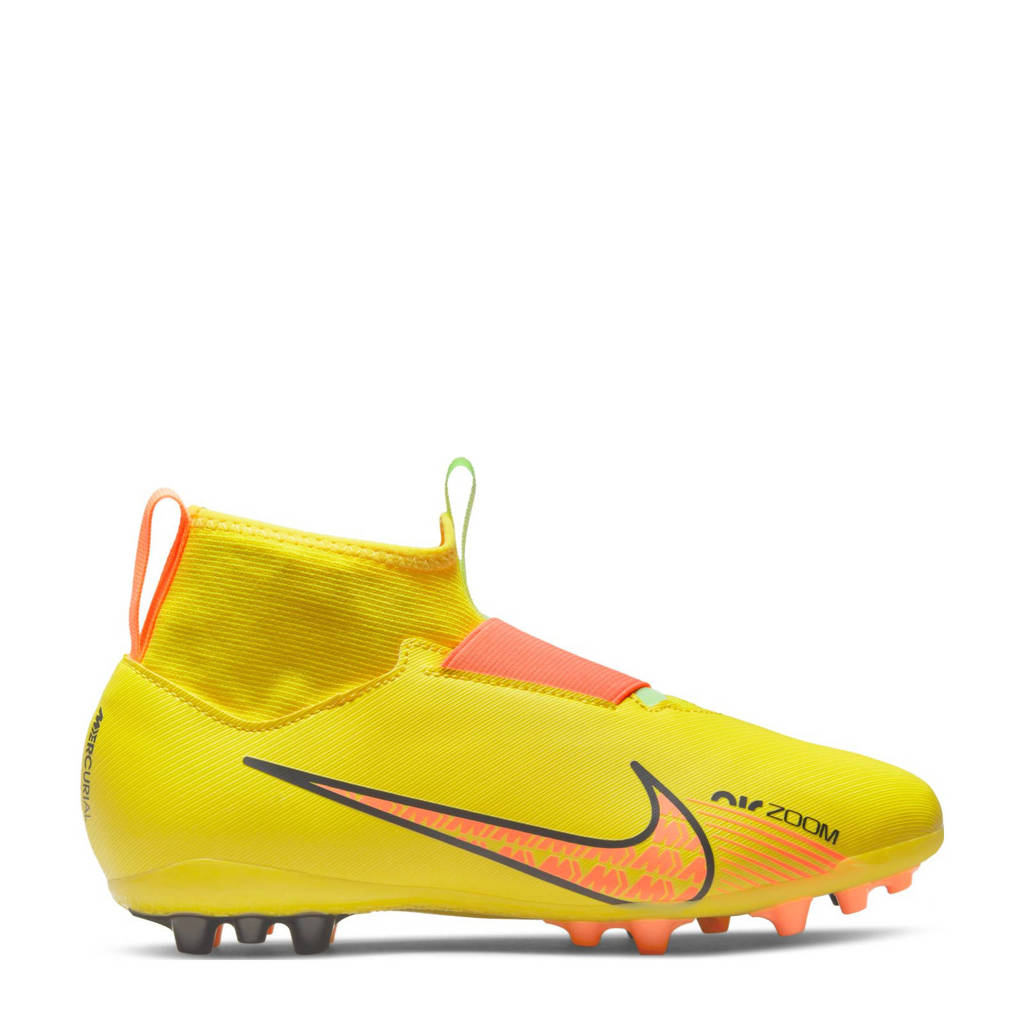 Nike Mercurial Zoom Superfly 9 Academy AG Jr. voetbalschoenen geel/oranje/zwart