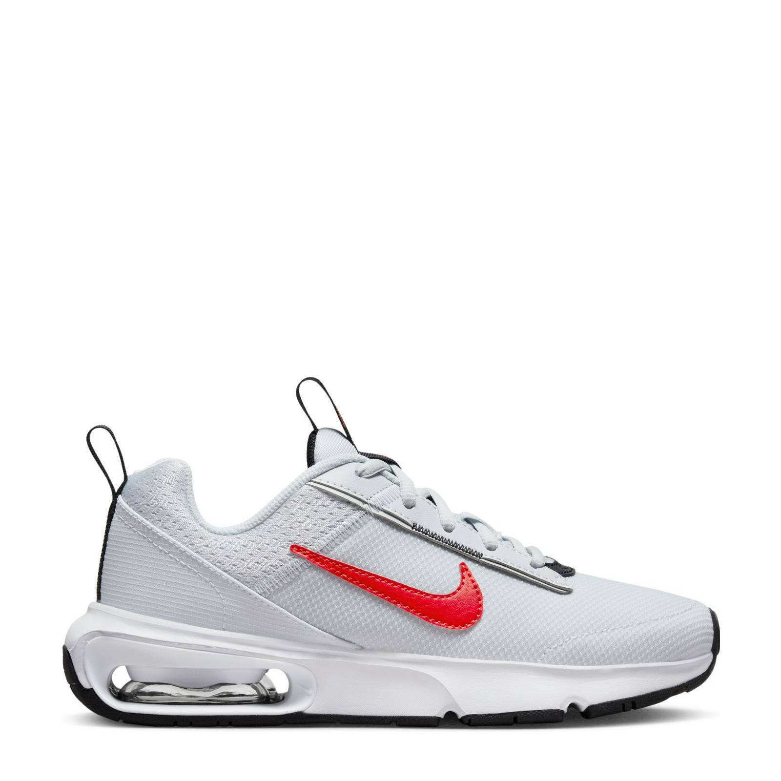 Nike Air Max INTRLK Lite sneakers lichtgrijs/rood/zwart | wehkamp