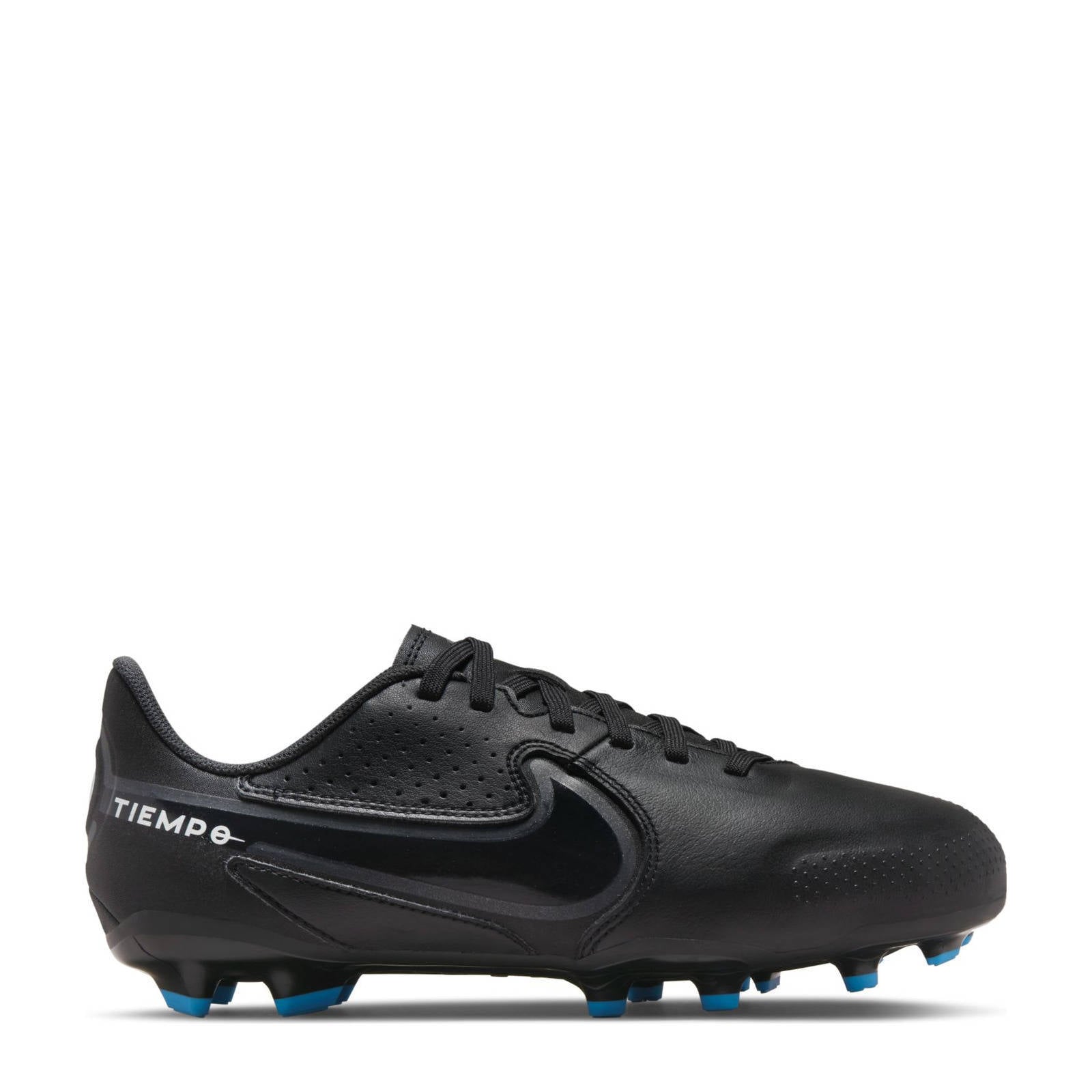 Nike Tiempo Legend 9 Academy MG Jr. voetbalschoenen zwart/antraciet/blauw |  wehkamp
