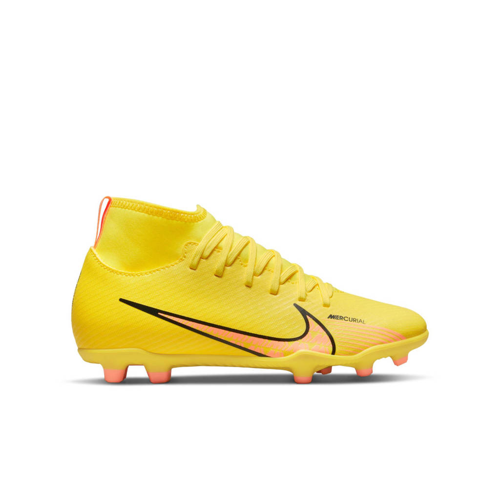 Nike Superfly 9 Club fg/mg Jr. voetbalschoenen geel/oranje